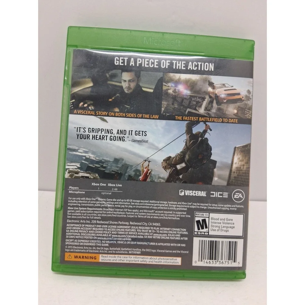 Battlefield Hardline (Microsoft Xbox One, 2015)